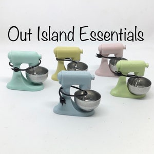 Dollhouse Miniature Mixer I Miniature Doll Kitchen Tools I Miniature Dollhouse Food I 1:12 Scale Dollhouse Accessories I Dollhouse Mixer