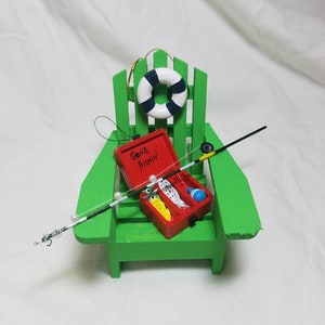 Adirondack Ornament, Christmas Beach Ornament, Adirondack Chair Christmas Ornament, Beach Chair Christmas Ornament, Adirondack Chair