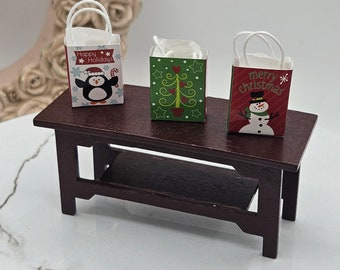 Miniature Dollhouse Christmas I Assorted Miniature Christmas Accessories I Miniature 1:12 Scale Christmas Decorations