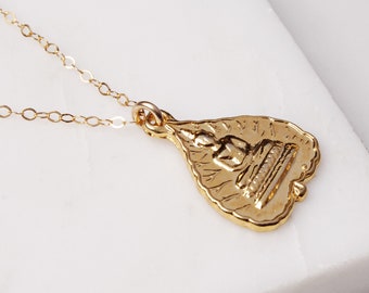 Buddha necklace - gold buddha necklace - amulet necklace - boho style buddha necklace - yoga jewelry - namaste jewelry - for Mother's Day