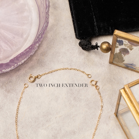 Two Inch Necklace Extender 14k Gold Filled 1.4 Mm Chain Extender for  Necklaces 2 Inch Extender Super Useful for Layering 