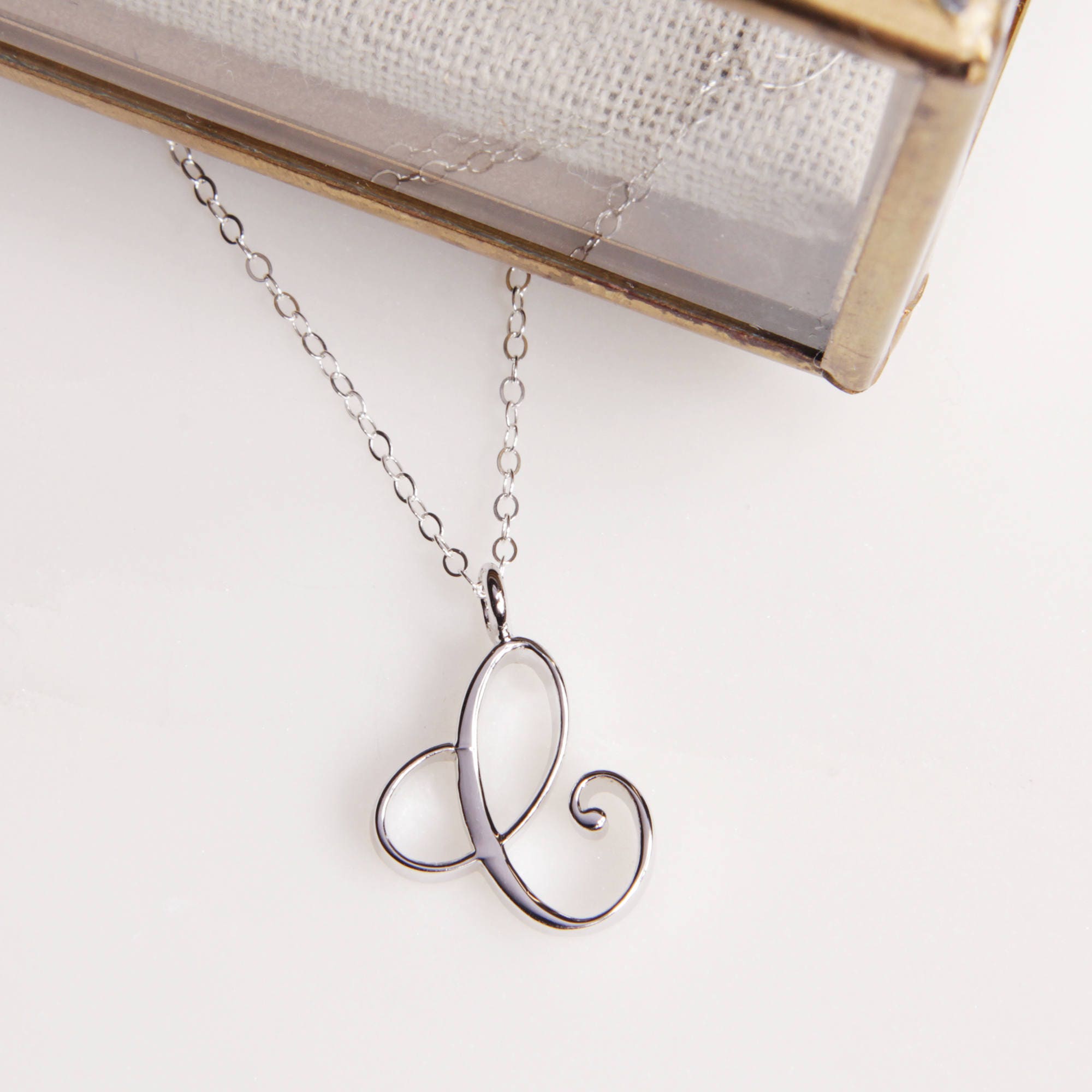 Cursive c cheap necklace
