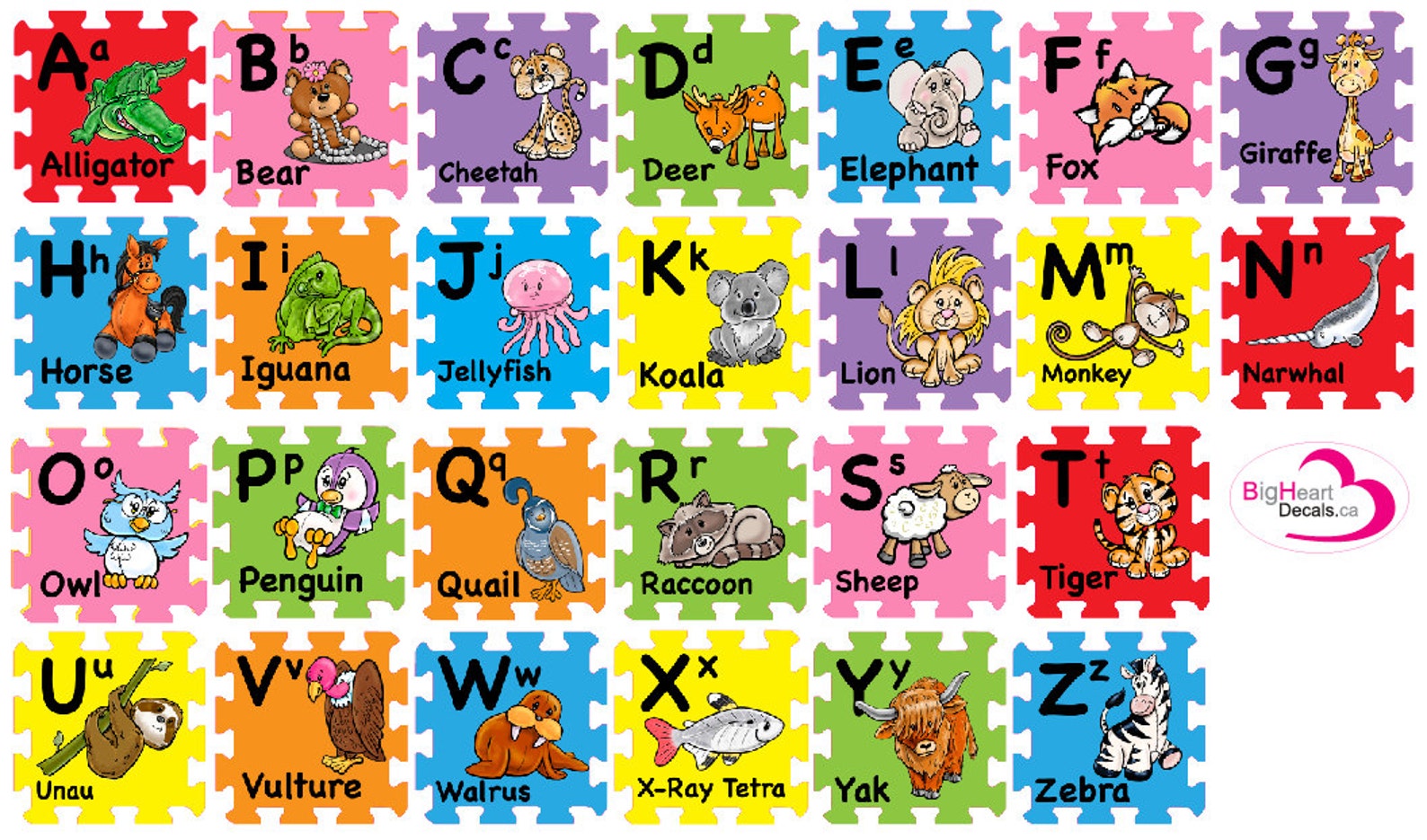 Alphabet Fabric Wall Decal / Sticker Set Etsy