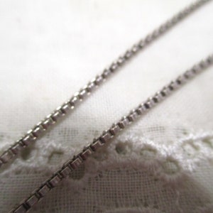 No 46 Venetian long silver chain 835 59.0 cm 1.0 mm silver necklace men women vintage 60s image 2