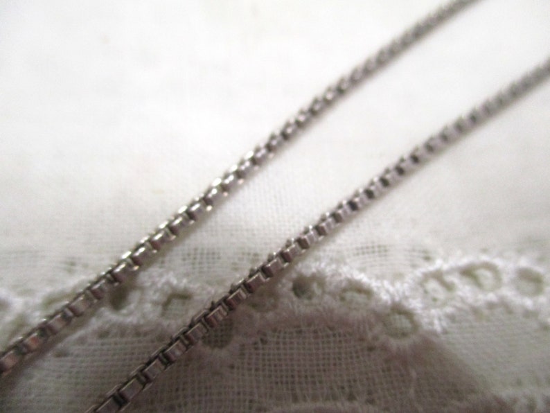No 46 Venetian long silver chain 835 59.0 cm 1.0 mm silver necklace men women vintage 60s image 2