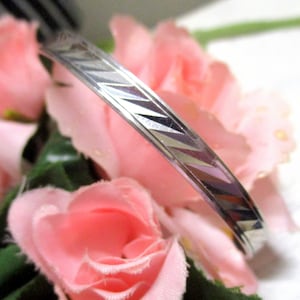No 28 Great shiny bangle silver 835 0.5 cm vintage bangle 21.5 cm