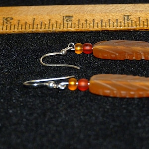 autumn leaves earrings, Fall earrings with sterling silver ear wires Leaf earrings, Thanksgiving gift,