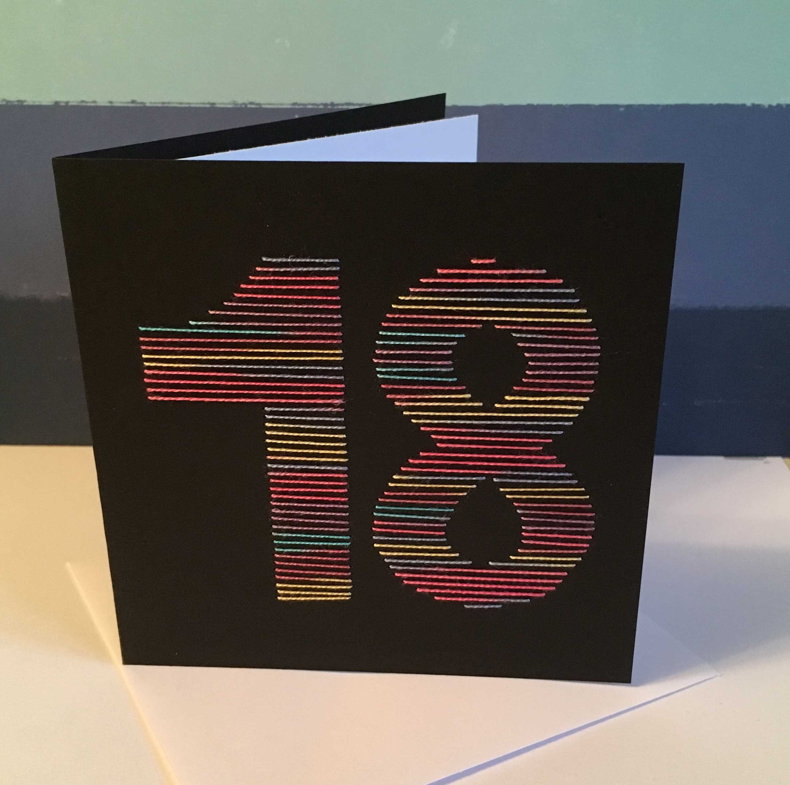 18th Birthday Card Number 18 Eighteen Multicoloured | Etsy