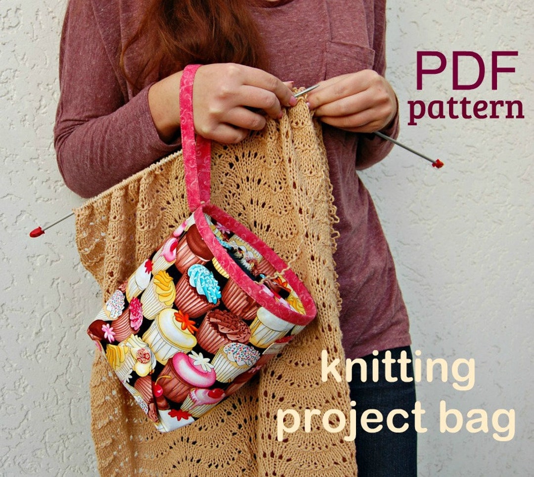 PDF Sewing Pattern Knitting Project Bag Sewing Tutorial Wristlet ...