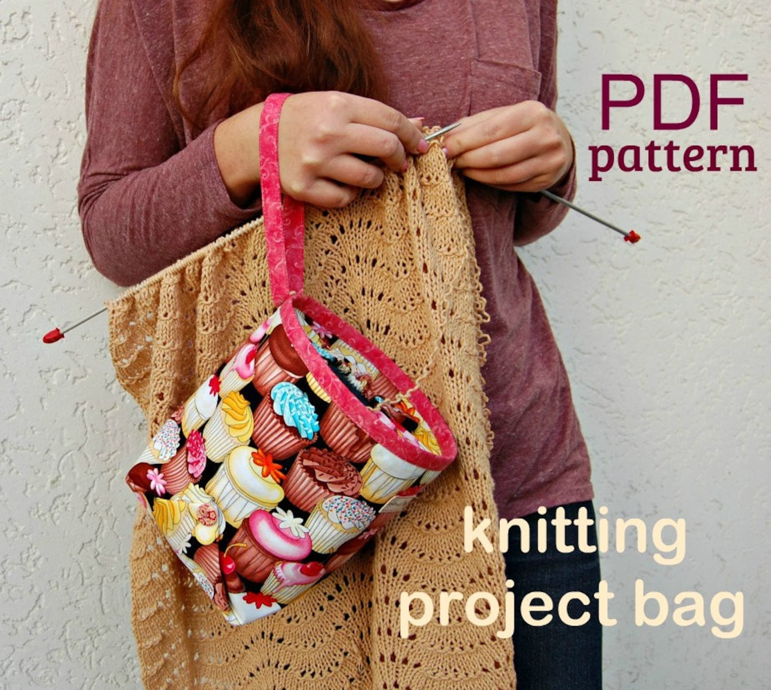 PDF Sewing pattern Knitting Project bag Sewing tutorial Etsy