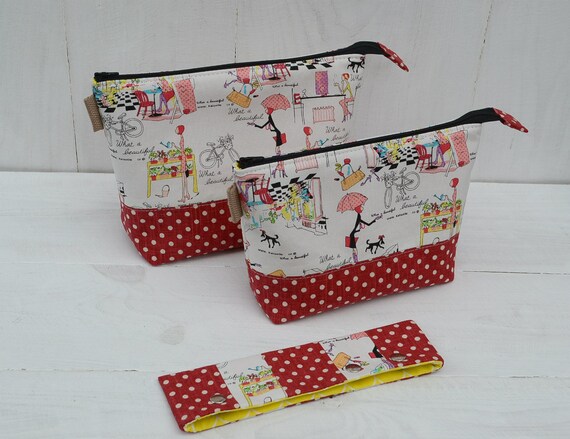 Knitting Bag Storage Bag for Knitting Wool Knitting Needles Crafts Jeans Polka