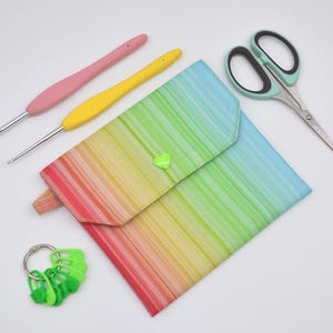 Regenbogen-Tasche Kleine Aufbewahrungstasche Wasserabweisende Tasche Wiederverwendbare Tragetasche Damen Geldbörse Maschenmarkierer