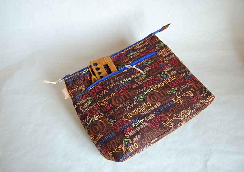 Medium Zippered Project Bag for Knitting or Crochet Zip Pouch Etsy