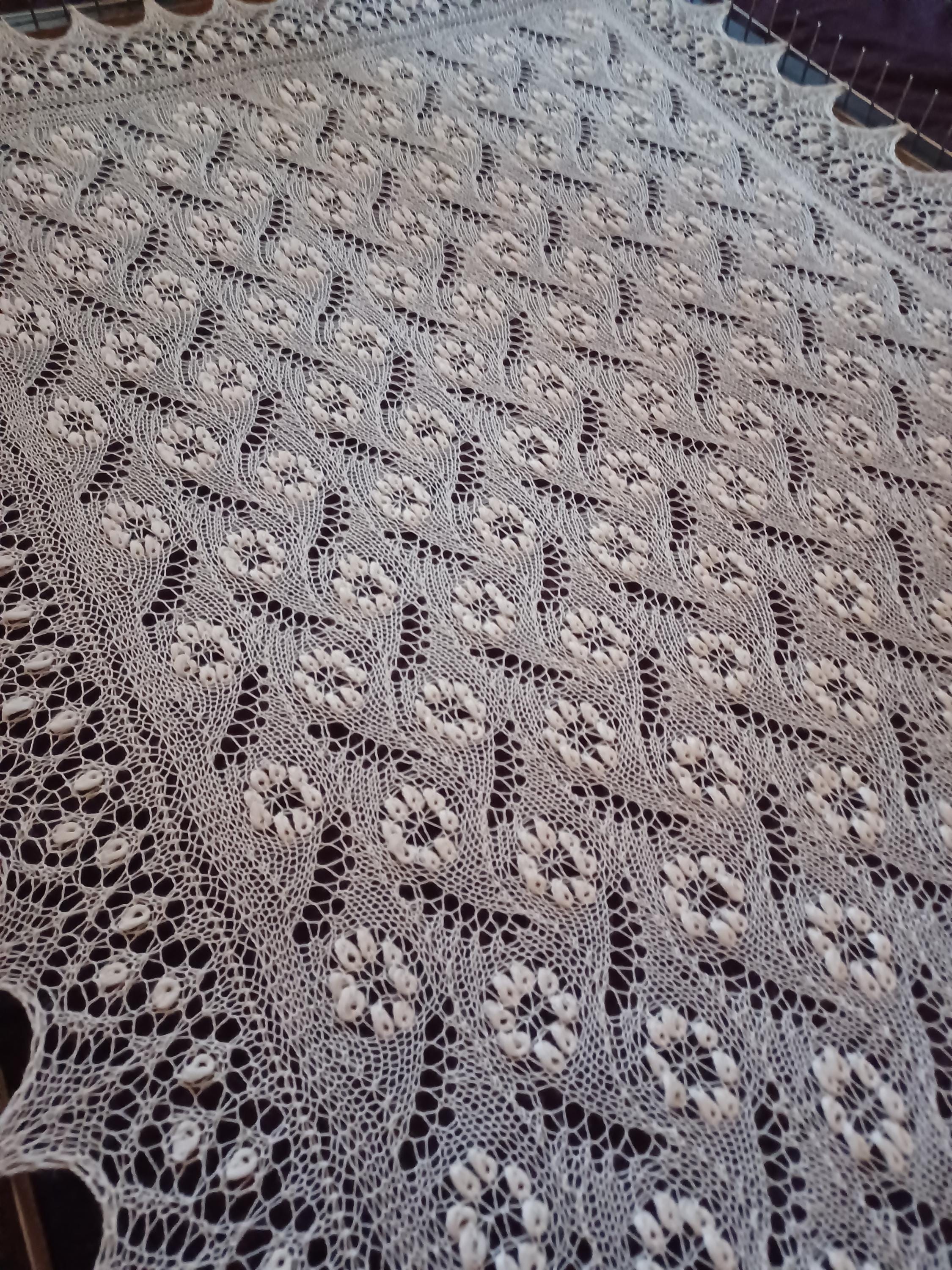 Made to Order. Hand Knitted Haapsalu Shawl 