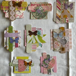 OOAK Eight Clusters for Junk Journaling etc