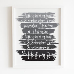 King of My Heart and Here Again Art | Worship Music Art Set | Christian Art | Worship Music Poster | Digital File | INSTANT DOWNLOAD