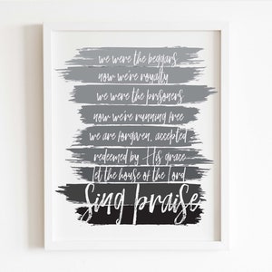 House of the Lord Art | Worship Music Art | Christian Art | Worship Music Poster | Digital File | INSTANT DOWNLOAD