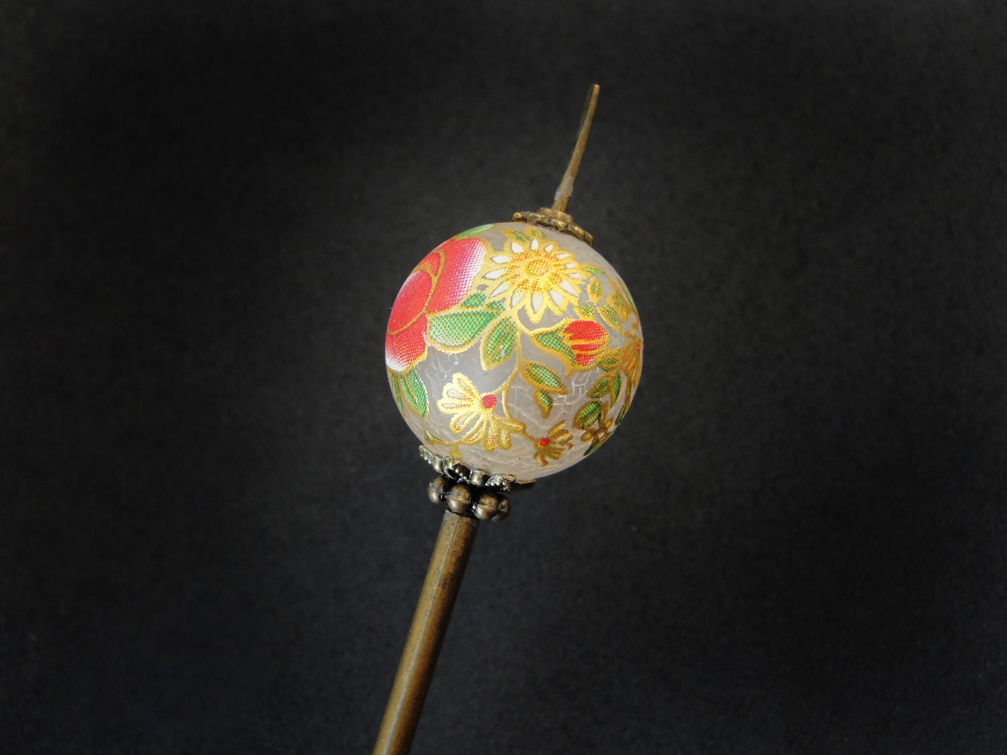 Peony tama kanzashi tensha hairpin asian pick japanese hair Etsy