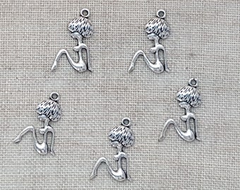 Nude Woman Charms x 5. Woman Charms. Lady Charms. Female Form Charms. Sexy Charms. Model Charms.  Antique Tibetan Silver Tone. UK Seller