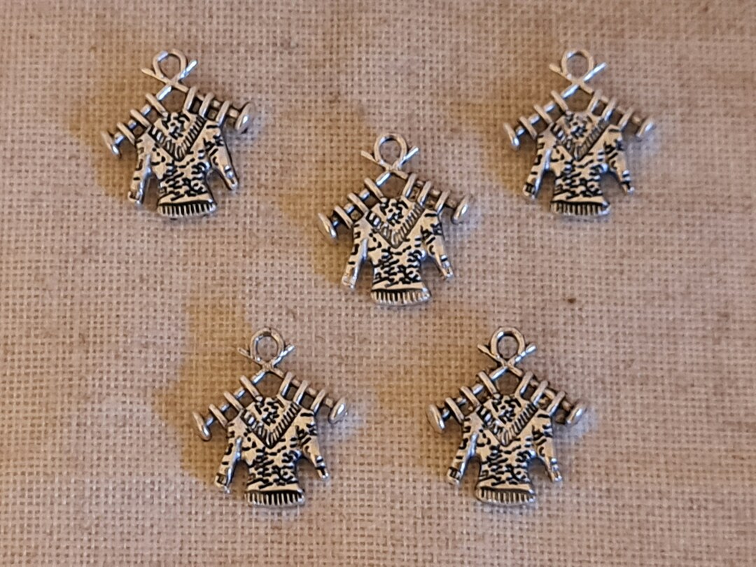 Knitting Charms X 5. Knitting Lover Charms. Knitter Charms. Tibetan