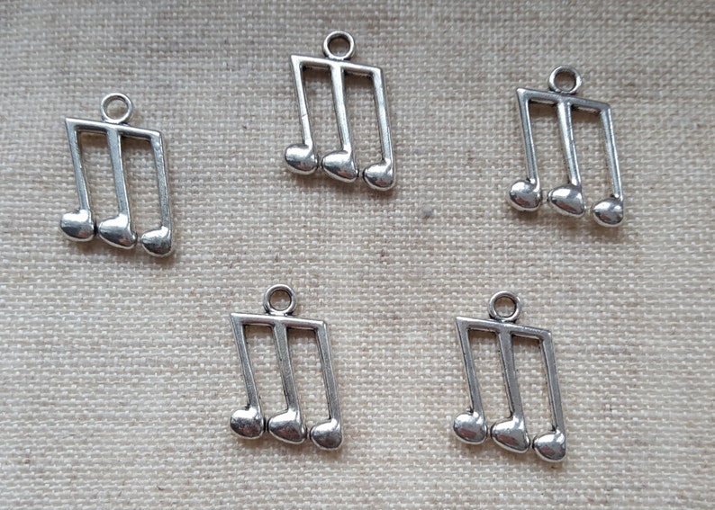 Music Charms X 5. Musical Note Charms. Music Lovers Charms Etsy