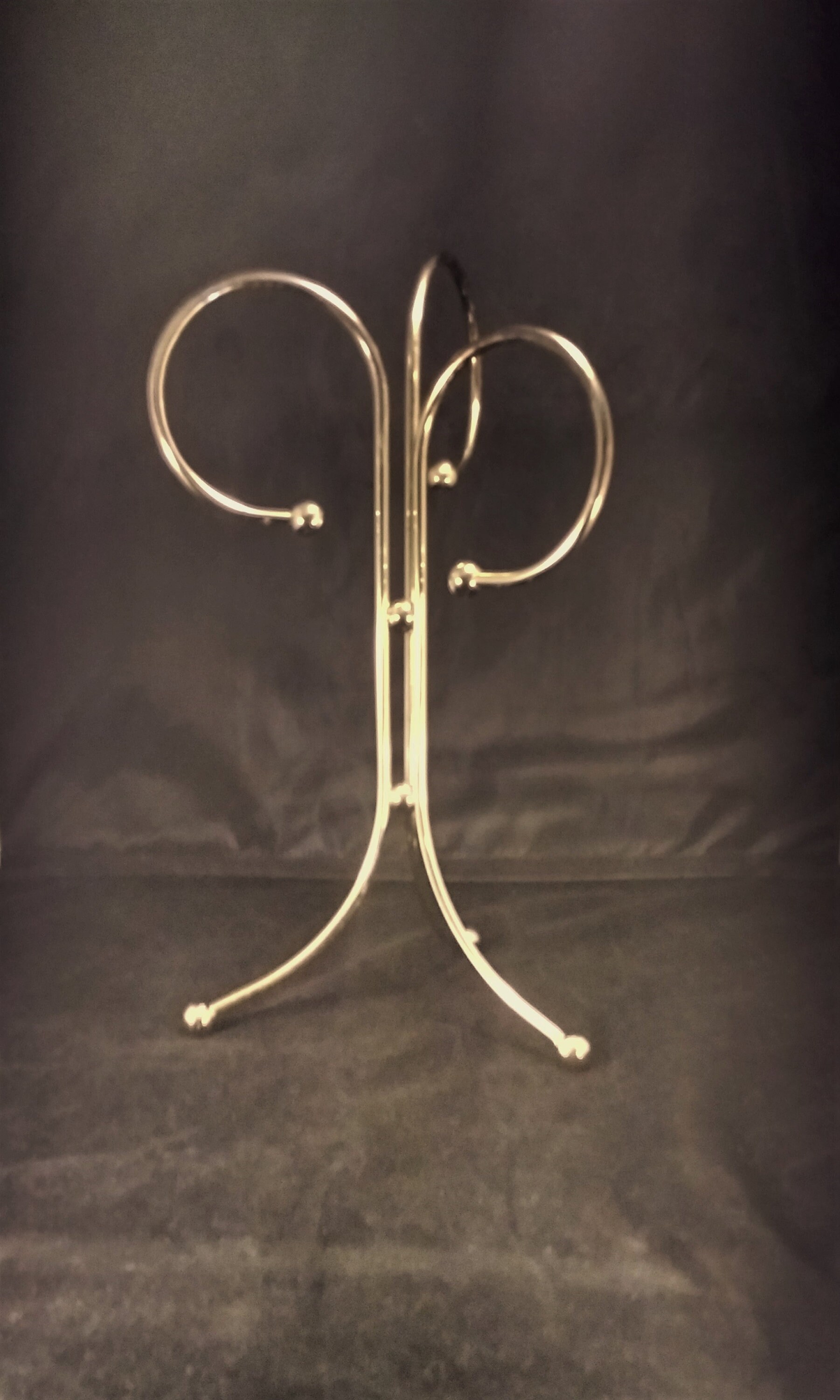Vintage Freestanding Brass Towel Holder Freestanding Towel Etsy
