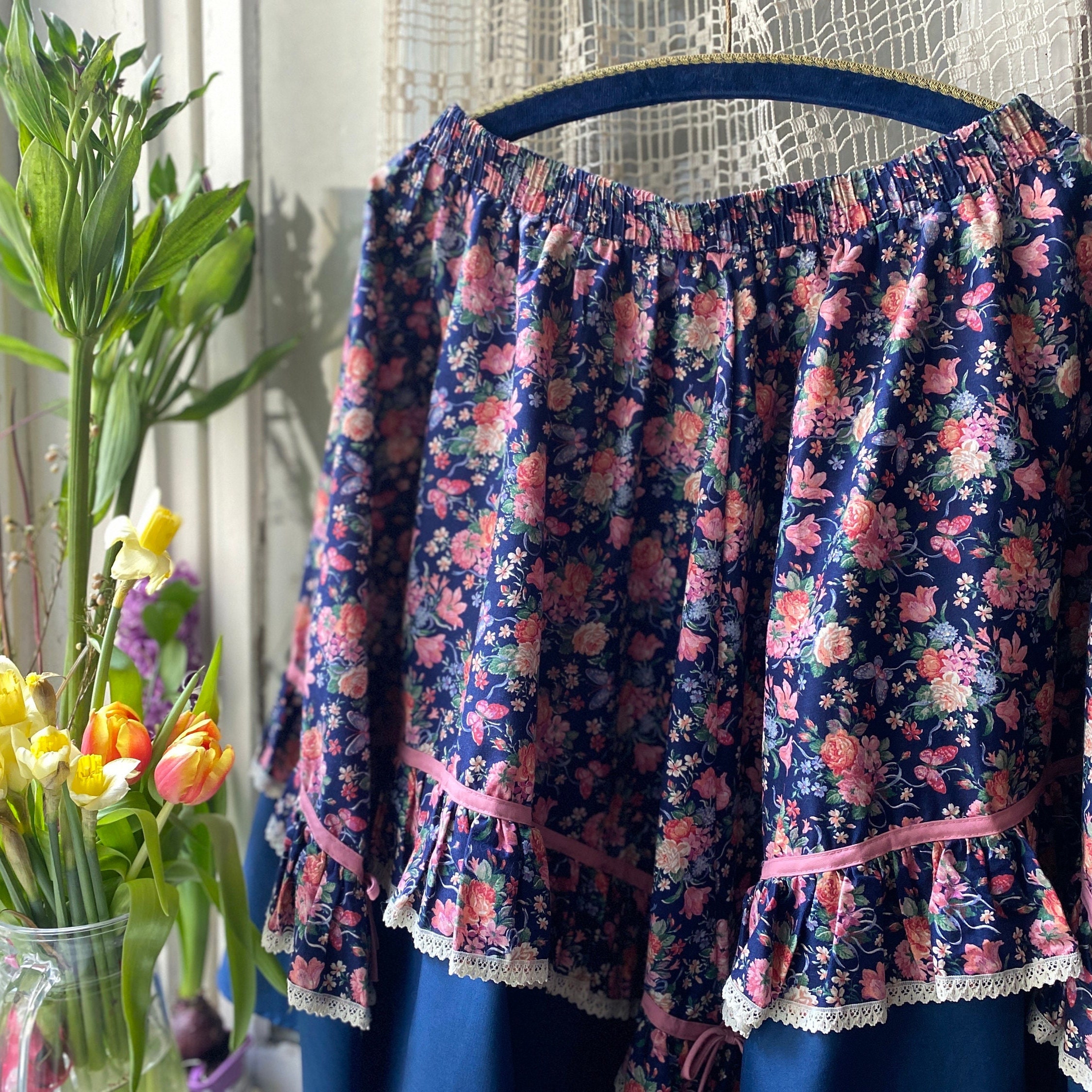 90s Prairie Skirt Etsy