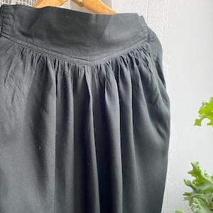 Vintage Y2K black summer pants high waist pants with pockets medium