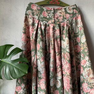 Jupe Fille Fausse évasée Laura Ashley - Taille 10 - Imprimé Carreaux Rouge Noir Jaune - Occasion Excellent état