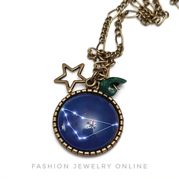 Capricorn Constellation Necklace Zodiac Jewellery Birthstone | Etsy