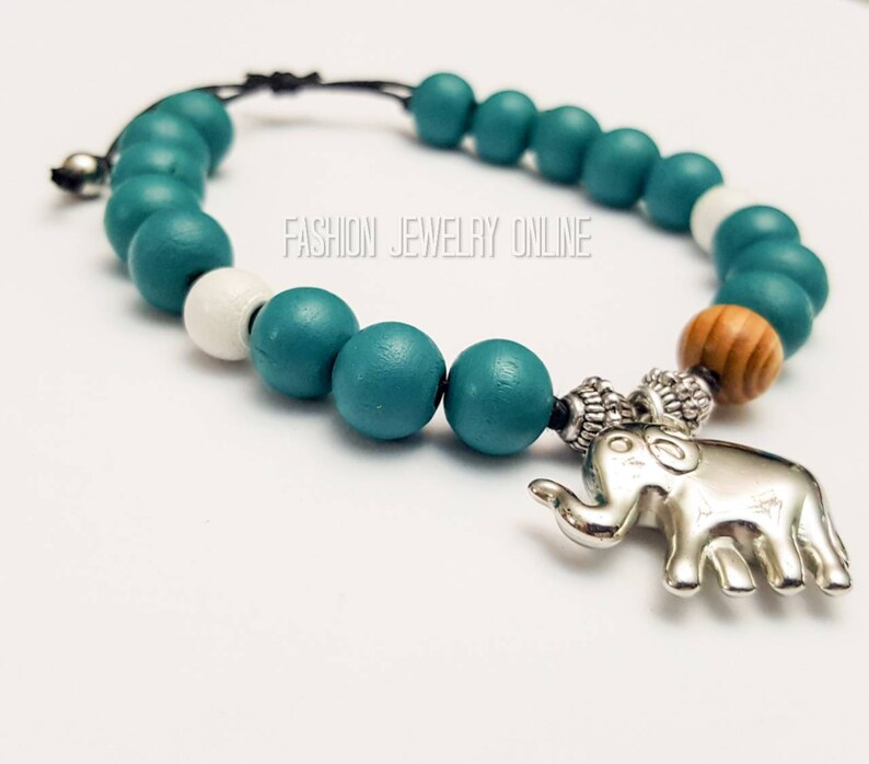 Elephant Anklet Wood Adjustable Ankle Bracelet Aromatherapy Etsy