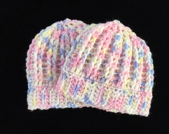 Preemie Baby Relief (Raised) Crochet Hat Pattern PDF Printable Instant Download