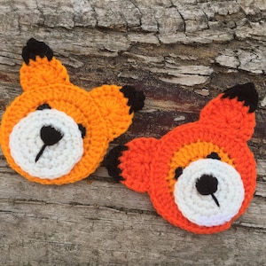Crochet Fox PATTERN ONLY PDF Instant Download Easy Crochet Applique Pattern for Beginners