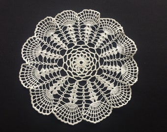 Crochet Lace 8" Ruffled Doily