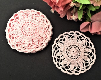 PDF Instant Download Crochet Pattern for Small Drink Coaster Size Doilies