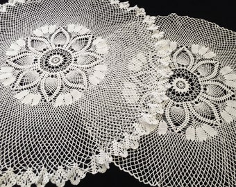 PDF Instant Download Crochet Tablecloth Pattern "STRAWBERRY FIELDS"