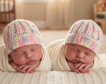 Preemie Baby Relief (Raised) Crochet Hat Pattern PDF Printable Instant Download