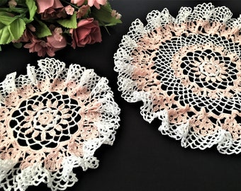 PDF Instant Download Crochet Pattern for Ruffled Lace Doilies