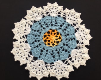 Colourful Crochet Lace Doily