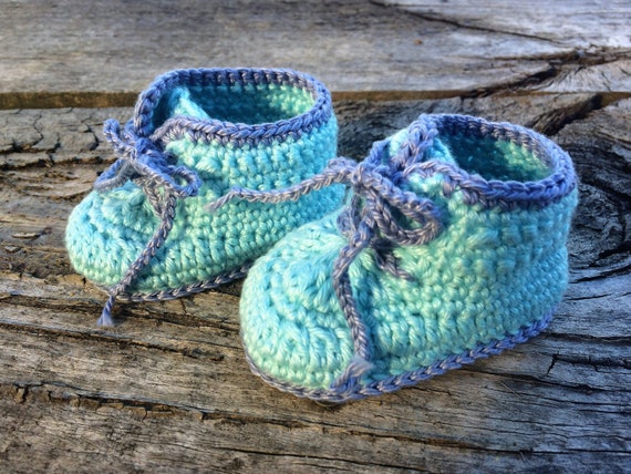 Baby Sneakers Lace-up Booties Handmade Newborn to 6 m.o. | Etsy