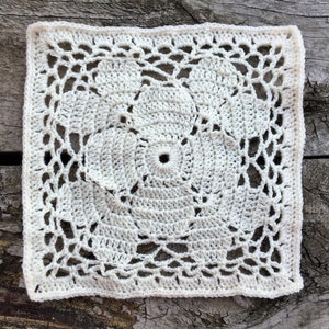 Flower Crochet Square PDF Instant Download &quot;Andrea&quot;