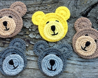 Crochet Pattern for Teddy Bear Embellishment PDF Instant Download Easy Crochet Pattern for Beginners