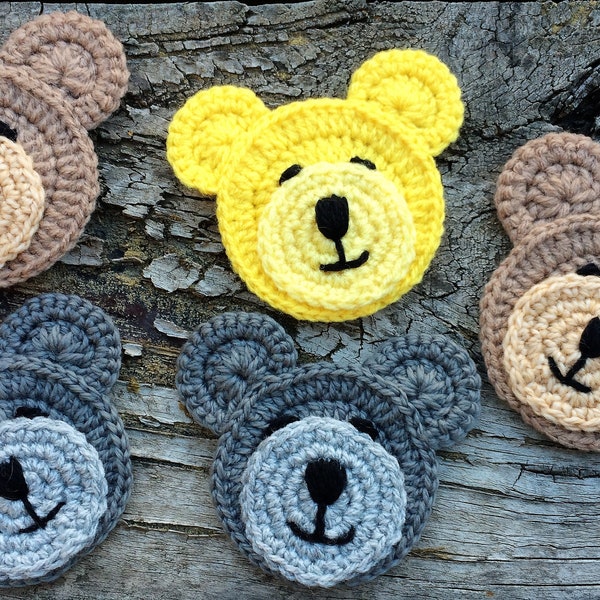 Crochet Pattern for Teddy Bear Embellishment PDF Instant Download Easy Crochet Pattern for Beginners