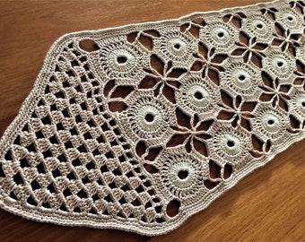 Easy Crochet Table Runner PATTERN PDF Instant Download