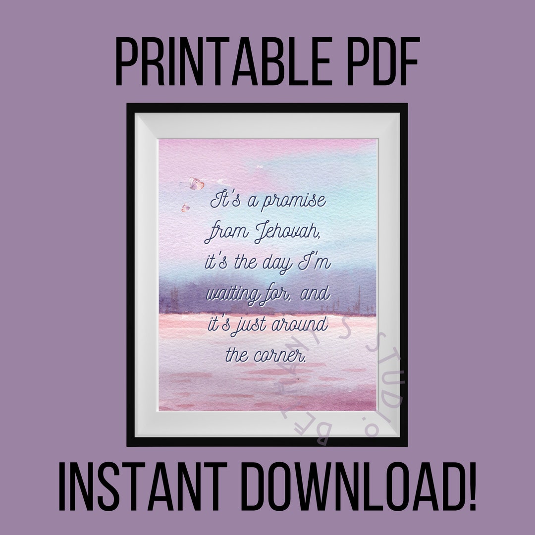 Sunrise Watercolor Quote Print: 8x10 Digital Art (PDF) - Etsy