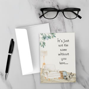 It's Not the Same Without You Greeting Card, Goodbye, Farewell, New Assignment JW Scripture Longing To See You