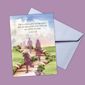 Dio dei viventi- Luca 20:38 Simpatia Card Jw Traduzione del Nuovo Mondo
