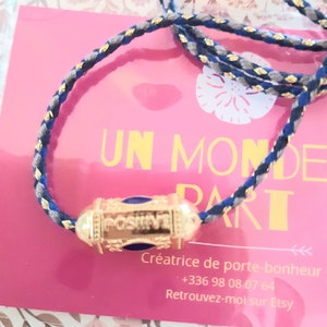 talisman necklace, protective eye amulet and positive messages..a symbolic boho chic and trendy jewelry..gold plated, adjustable cord