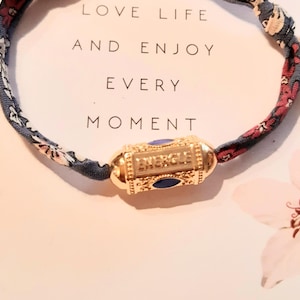 talisman bracelet positive messages..mantras..good luck charm..lucky eye..protection..liberty cord..gold plated.adjustable all sizes.