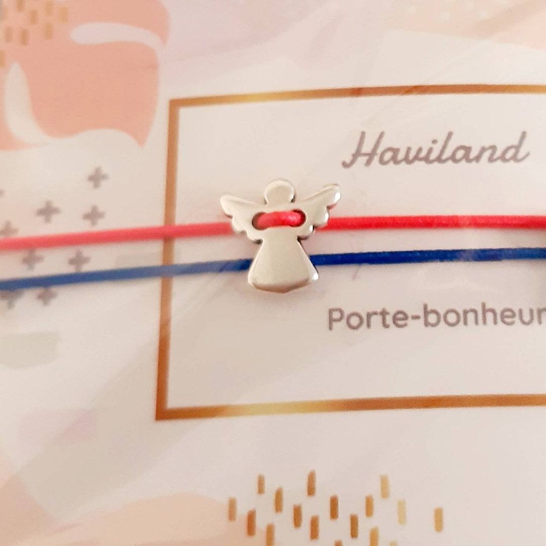 Bracelet porte bonheur mauvais œil turc rouge corde tressée réglable